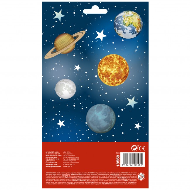 Naklejki holograficzne Apli Kids - Planety