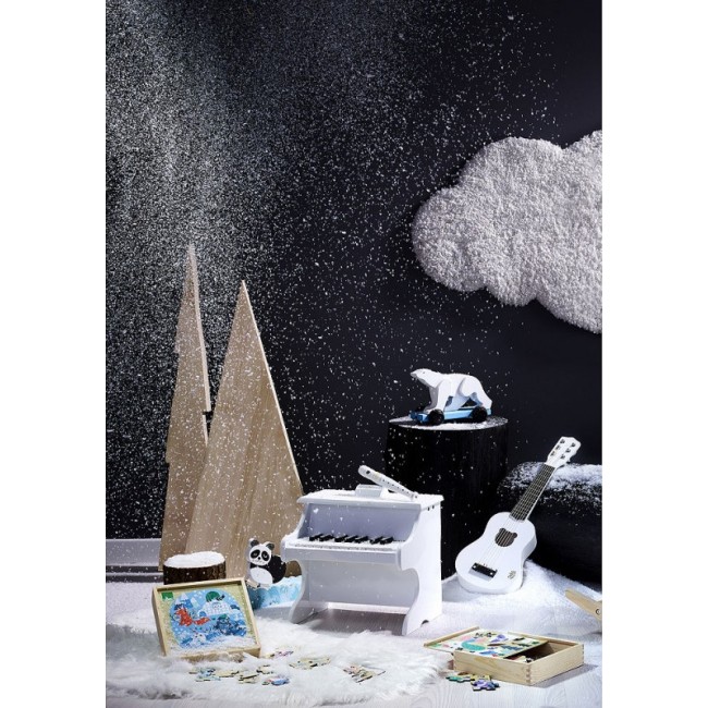 Pianino dla dzieci z nutami Vilac - białe