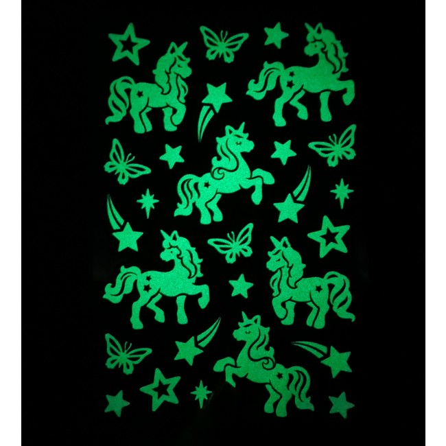 Naklejki świecące w ciemności Apli Kids - Jednorożce