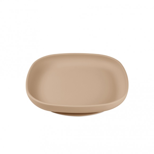 Talerzyki silikonowe That's Mine 2 sztuki - Brown/Feather grey