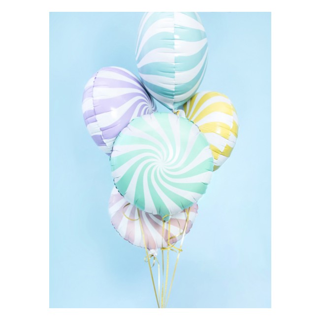 Balon foliowy Party Deco - Cukierek miętowy 35cm