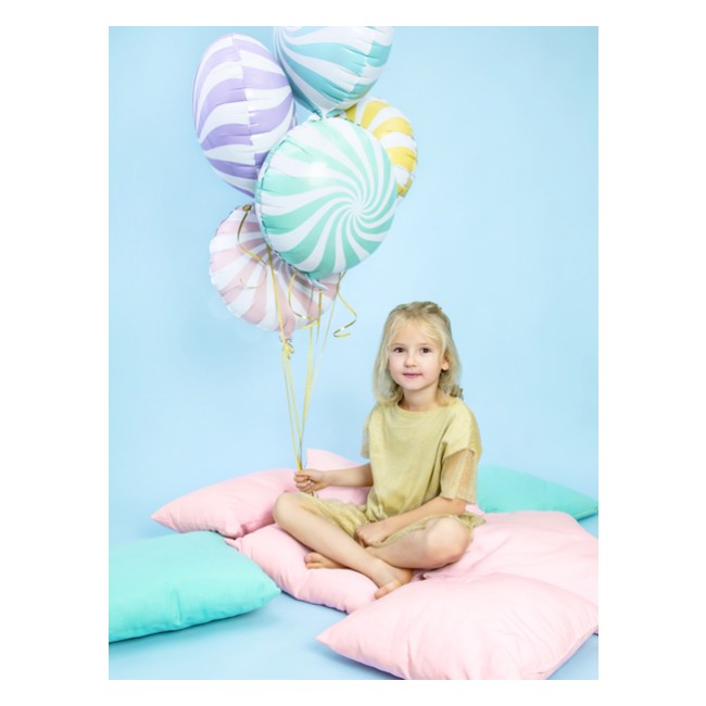 Balon foliowy Party Deco - Cukierek miętowy 35cm