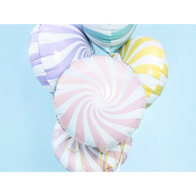 Balon foliowy Party Deco - Cukierek jasny różowy 35cm