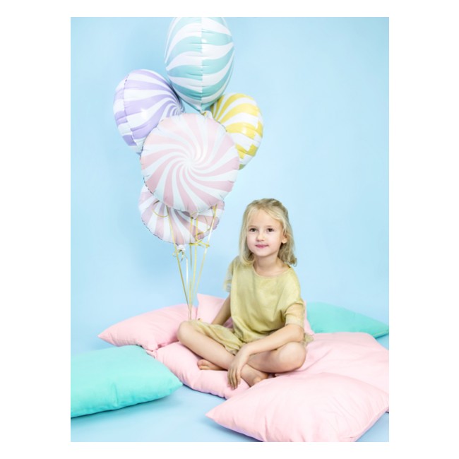 Balon foliowy Party Deco - Cukierek jasny różowy 35cm