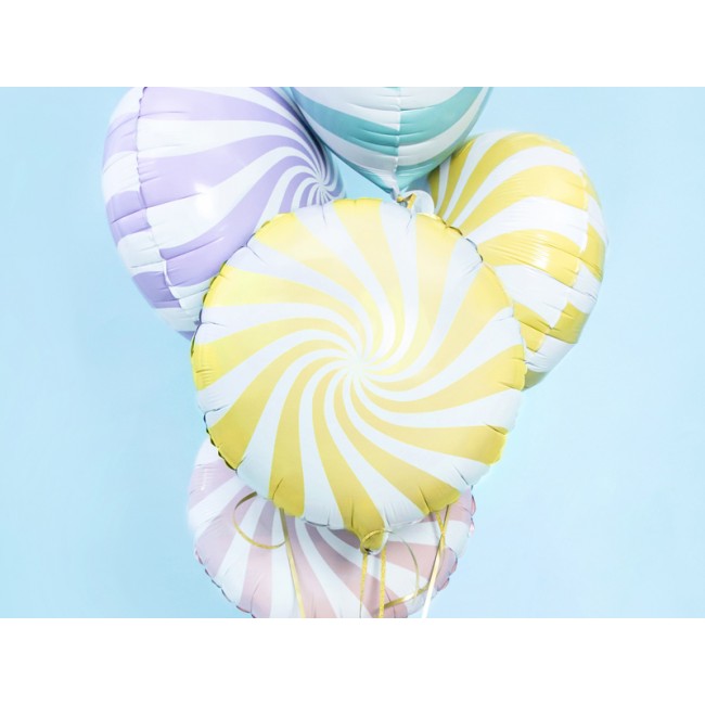 Balon foliowy Party Deco - Cukierek jasny liliowy 35cm