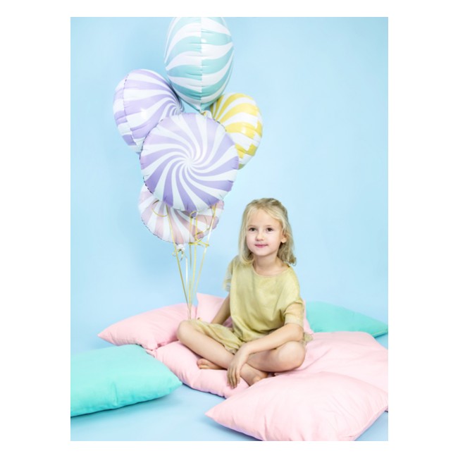 Balon foliowy Party Deco - Cukierek jasny niebieski 35cm
