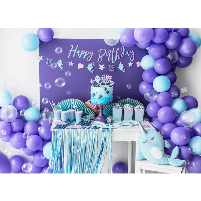 Balon foliowy Party Deco - Narwal 87cm