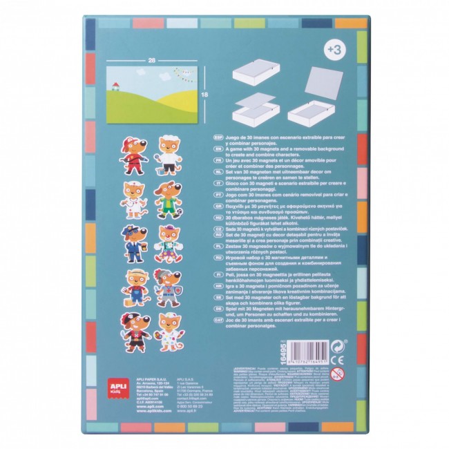 Magnetyczna układanka Apli Kids - Mapa świata