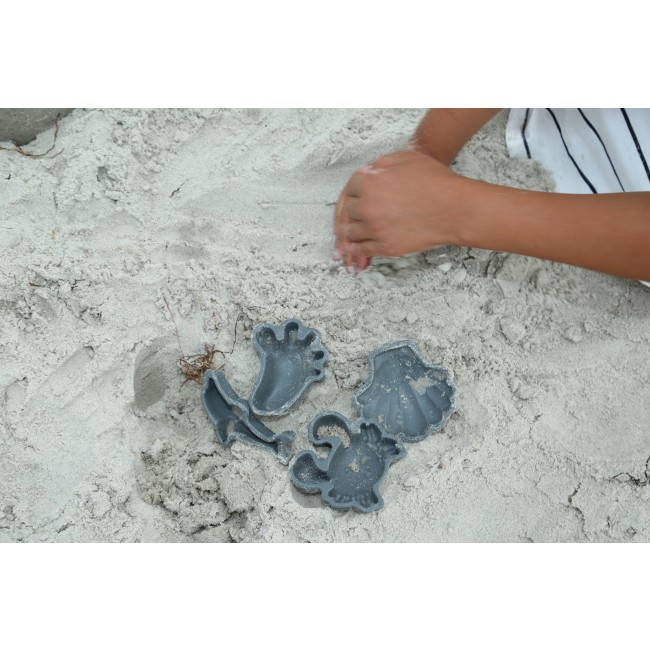 Zestaw zabawek do piasku Scrunch - Ciemny Zielony