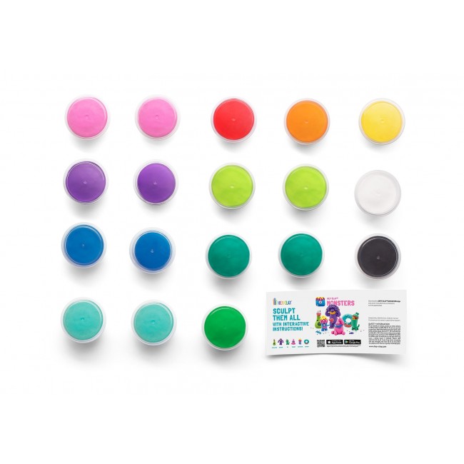 Masa plastyczna Hey Clay - zestaw Potwory