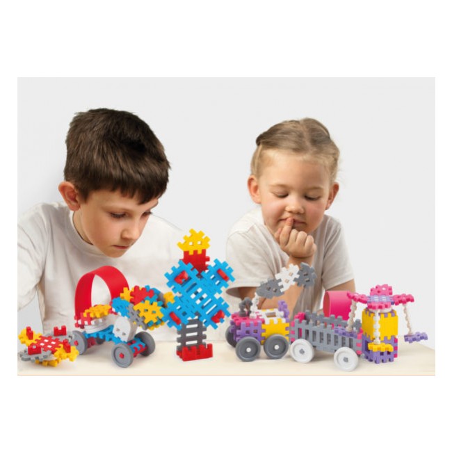 Klocki Mini Waffle Marioinex - 70 elementów Konstruktor Dziewczynka