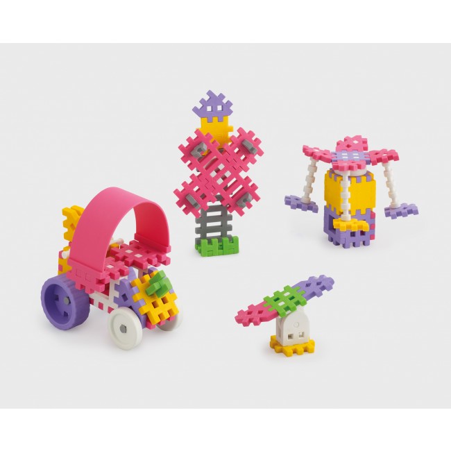 Klocki Mini Waffle Marioinex - 70 elementów Konstruktor Dziewczynka