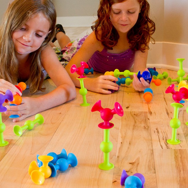 Klocki Przyssawki Squigz Delux 44 elementy Fat Brain Toys