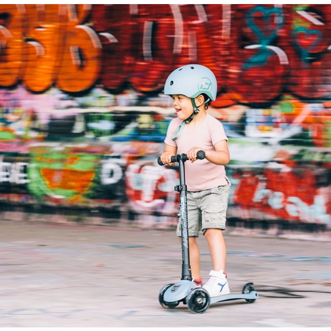 Hulajnoga składana 3+ SCOOTANDRIDE Highwaykick 3 LED - Forest