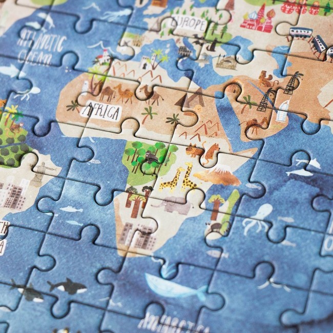 Puzzle edukacyjne z grą Londji - Odkryj Świat