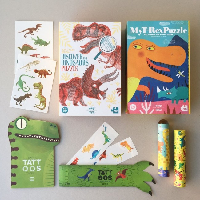Puzzle edukacyjne z grą Londji - Odkryj Świat Dinozaurów