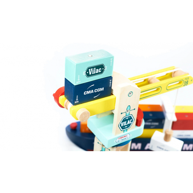 Dźwig drewniany dla dzieci Vilac