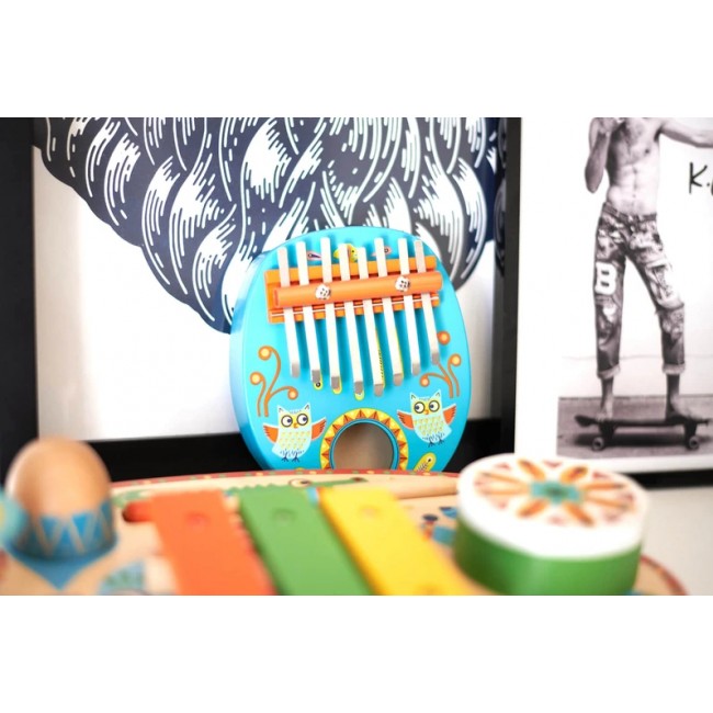 Drewniana kalimba instrument Djeco - Sowa