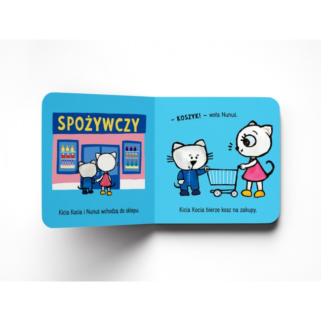 Książka "Kicia Kocia i Nunuś. Idziemy na zakupy!" wydawnictwo Media Rodzina
