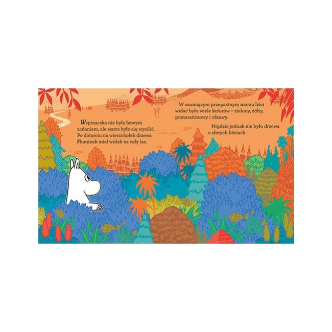 Książka "Muminek i złoty liść" wydawnictwo Harperkids