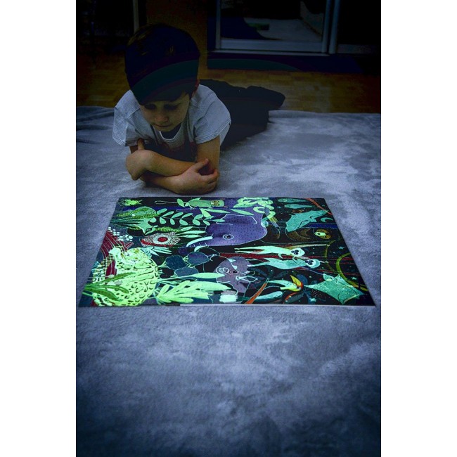 Puzzle rodzinne świecące w ciemności Mudpuppy - Ocean