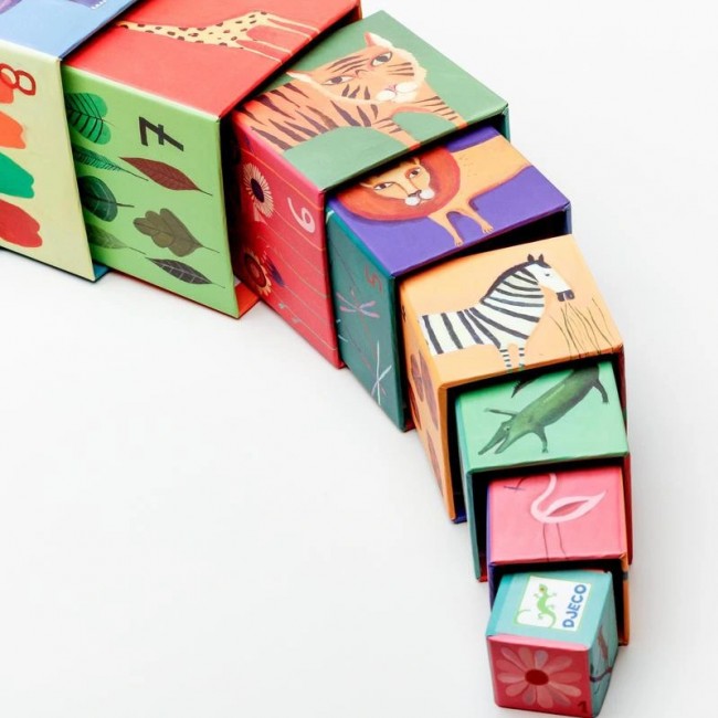 Układanka Djeco - Piramida Zwierzaki