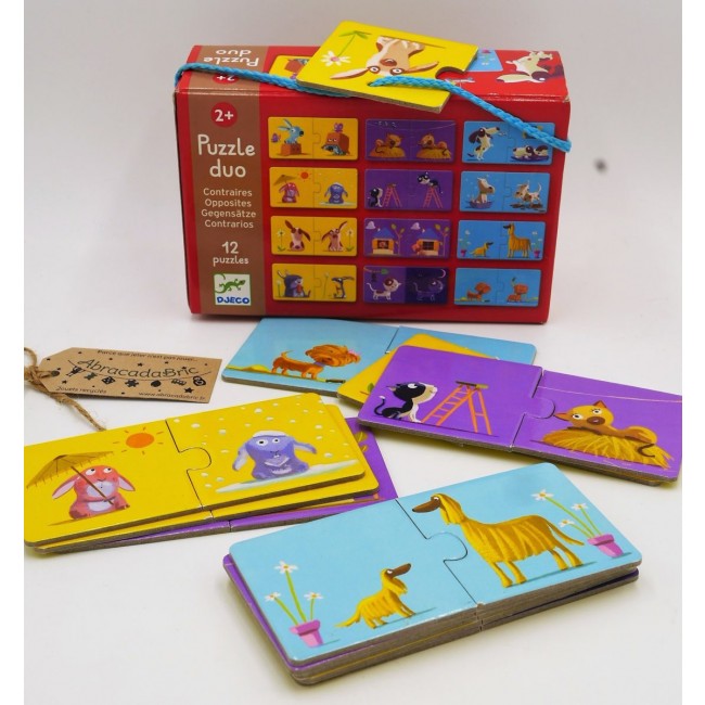 Puzzle Duo Djeco dla najmłodszych - Przeciwieństwa