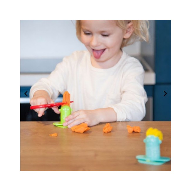 Zestaw z masą plastyczną Djeco - Salon fryzjerski