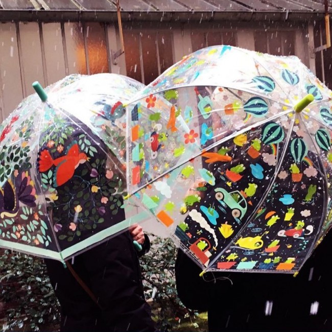 Parasol Przeciwdeszczowy Djeco - Ptaki i Kwiaty