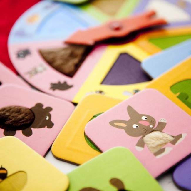 Gra edukacyjna Djeco - Dotykowe Lotto ruletka