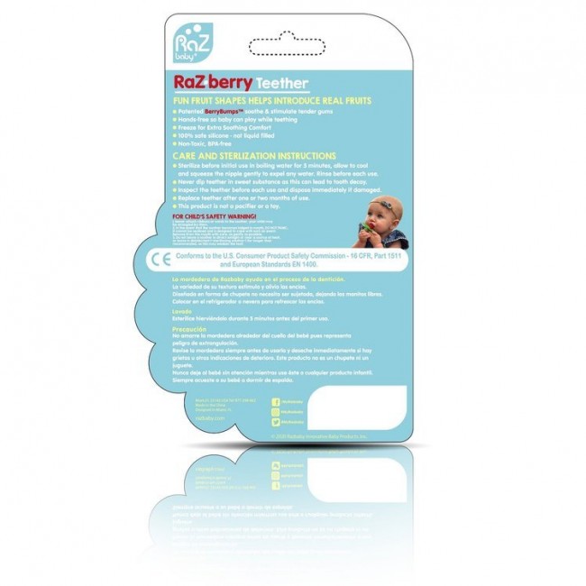 Gryzak RaZbaby - Soczysta Malina różowy
