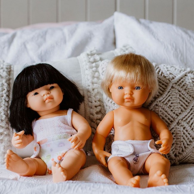 Lalka chłopiec Miniland Doll - Europejczyk 38cm