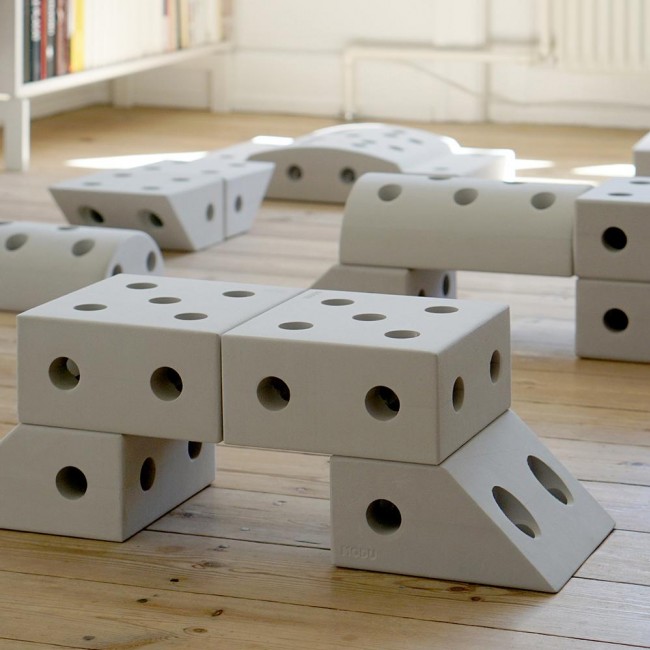 Kreatywne klocki rozwijające motorykę dużą Curiosity kit 4in1 MODU - czerwony