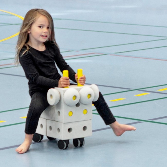 Kreatywne klocki rozwijające motorykę dużą Curiosity kit 4in1 MODU - czerwony