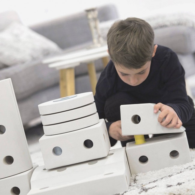 Kreatywne klocki rozwijające motorykę dużą Curiosity kit 4in1 MODU - czerwony