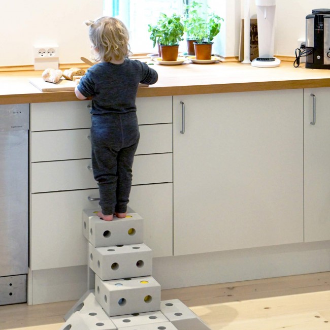 Kreatywne klocki rozwijające motorykę dużą Curiosity kit 4in1 MODU - czerwony