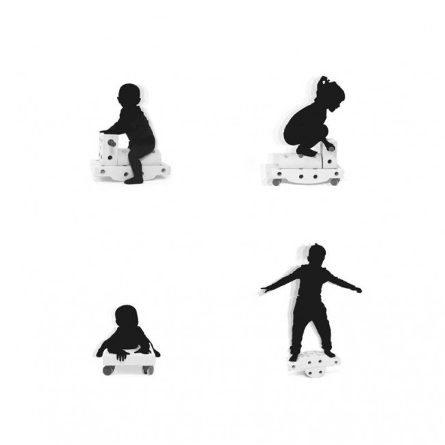 Kreatywne klocki rozwijające motorykę dużą Curiosity kit 4in1 MODU - czerwony