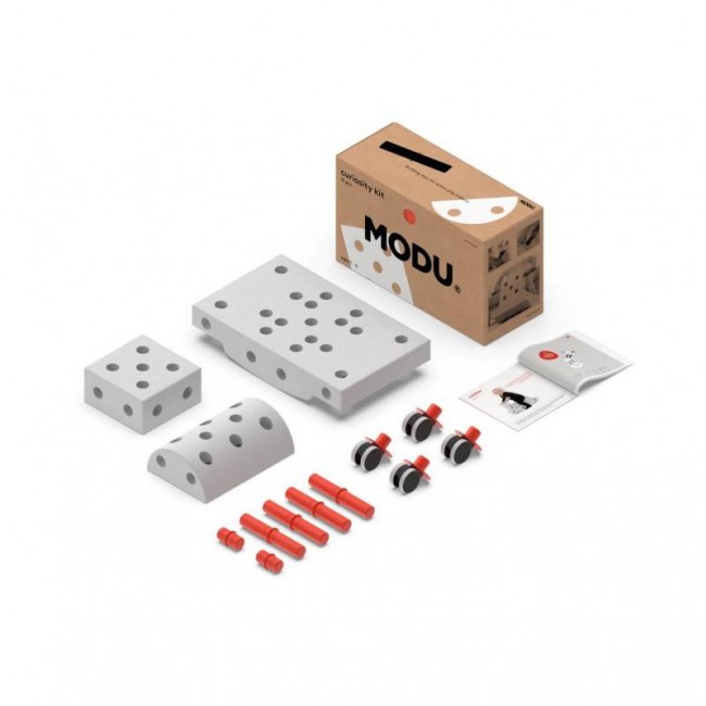 Kreatywne klocki rozwijające motorykę dużą Curiosity kit 4in1 MODU - czerwony