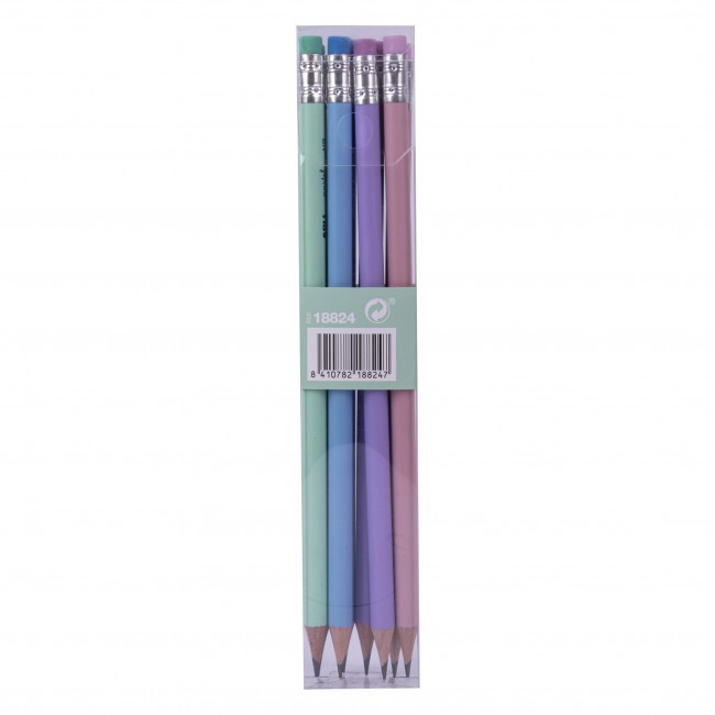 Zestaw ołówków z gumką Nordik Collection Apli Kids - 8 sztuk