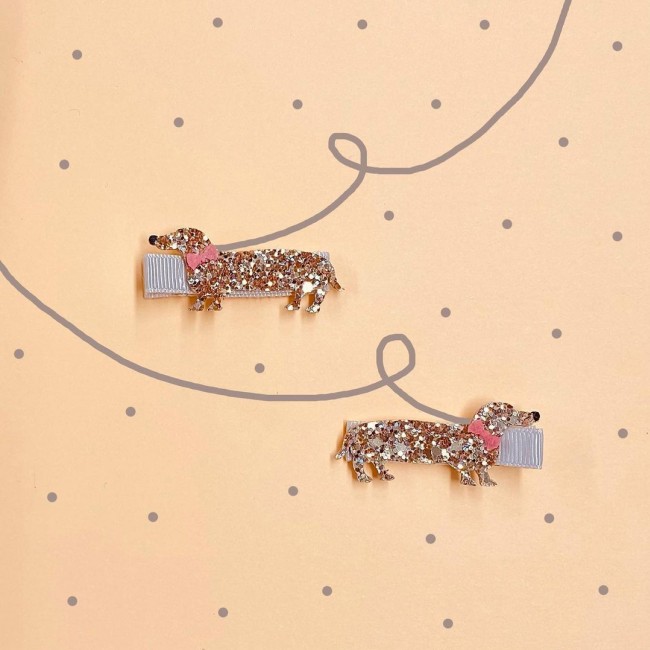 Spinki do włosów Rockahula Kids - Morris Sausage Dog