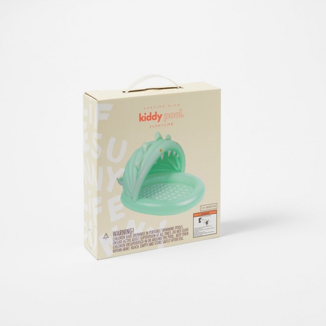 Basen dmuchany dla dzieci z daszkiem Sunnylife - Surfing Dino