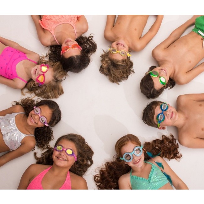 Okulary do pływania Aqua2ude Bling2O - Żarłacz błękitny