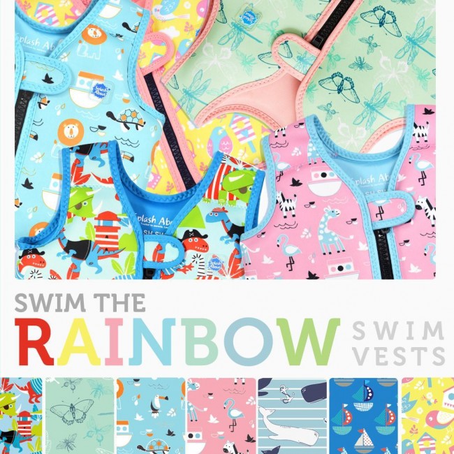 Swim Vest Go Splash – kamizelka bez regulacji pływalności do nauki pływania S 1-2 lata Arka Niny