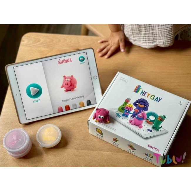 Masa plastyczna Hey Clay - zestaw Potwory