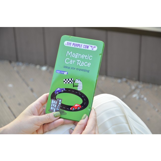 Podróżna gra magnetyczna The Purple Cow - Wyścigi samochodowe
