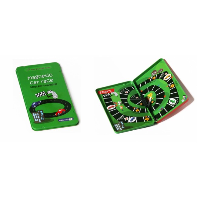 Podróżna gra magnetyczna The Purple Cow - Wyścigi samochodowe