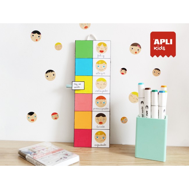 Zestaw naklejek w rolce Apli Kids - Emocje