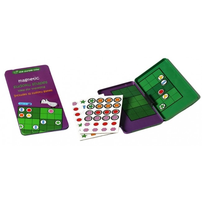 Podróżna gra Logiczna The Purple Cow - Sudoku Kształty