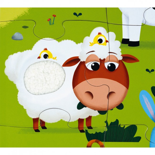 Puzzle sensoryczne Janod - Farma