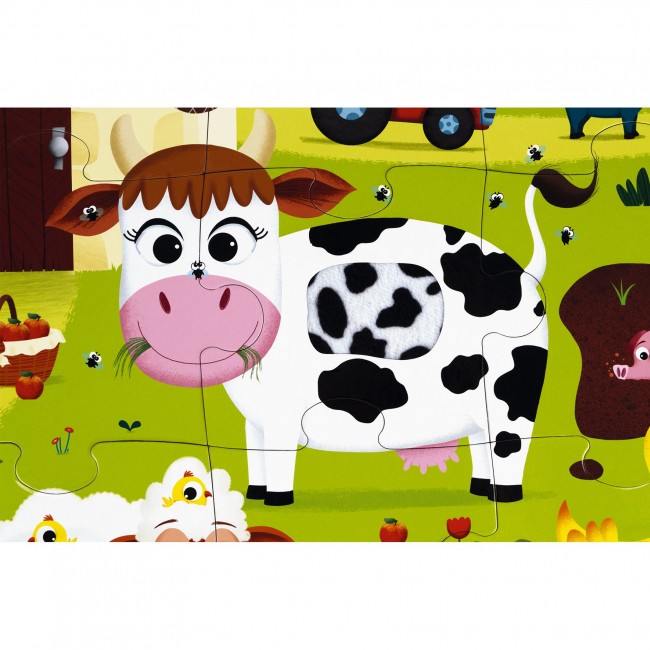 Puzzle sensoryczne Janod - Farma